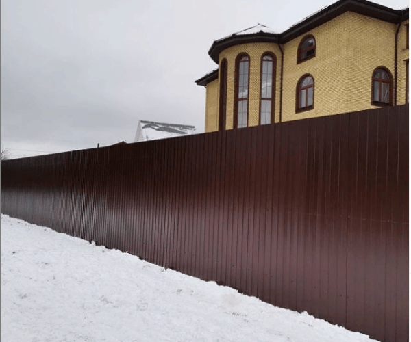 Забор из профнастила в солнечногорске